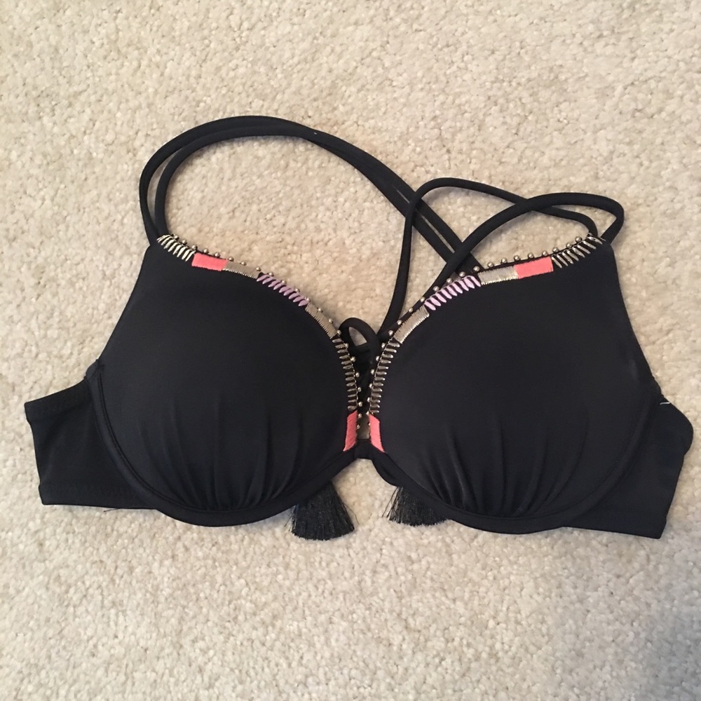 Victoria Secret Push up black bikini top